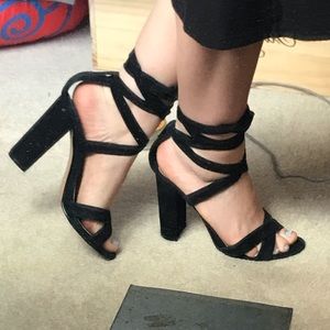 Steve Madden Wrap Block Heels